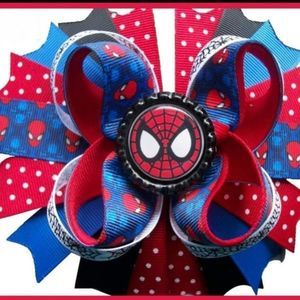4.5 INCH SPIDERMAN HAIRBOW